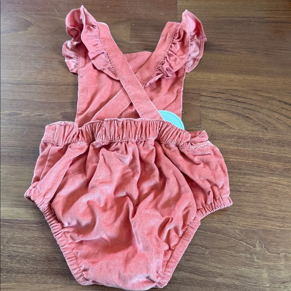 Pink Ruffled Baby Romper - Picture 2 of 3